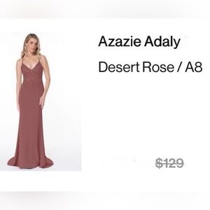 Azazie Maxi Dress in Desert Rose